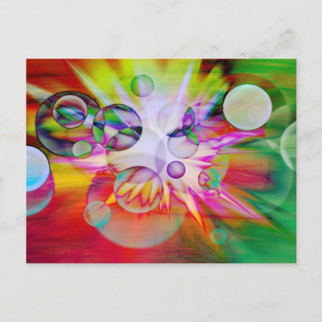 Neon Explosion Postcard (Front)