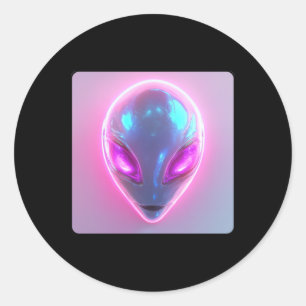 Neon Extraterrestrial Vibes Sticker