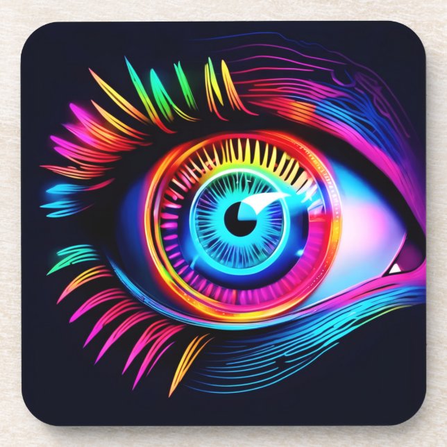 Neon Eye Dream Coaster (Front)