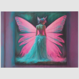 Neon Fairy Glow   Electric Fantasy Art Decoupage  Tissue Paper
