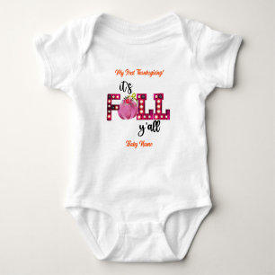 Neon Fall Autumn Customise Baby Bodysuit