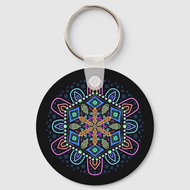 Neon Fantasy Key Ring (Front)
