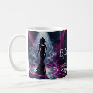 Neon Femme Fatale Mystery Spotlight Art Mug