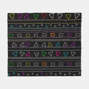 Neon Fiesta Fleece Blanket