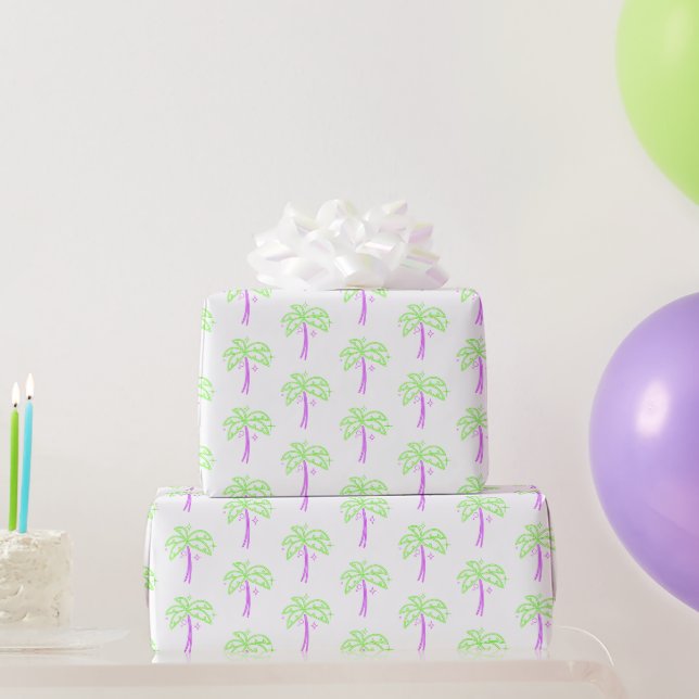 Neon Figure Wrapping Paper (Party Gifts)
