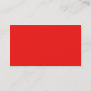 Neon Fire Engine Cherry Red Bright Fashion Colour Business Card