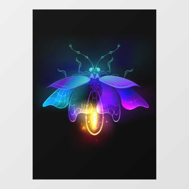 Neon Firefly on black (Sheet)
