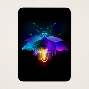 Neon Firefly on black
