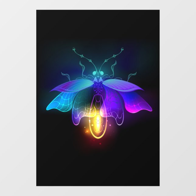 Neon Firefly on black (Sheet)