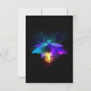 Neon Firefly on black Advice Card