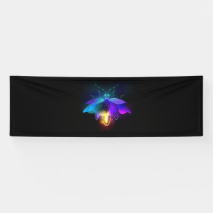 Neon Firefly on black Banner