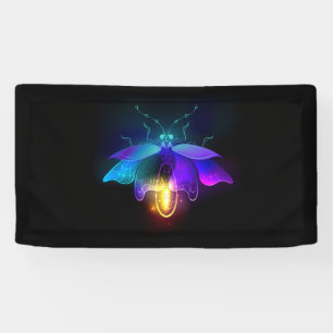 Neon Firefly on black Banner