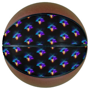 Neon Firefly on black Basketball