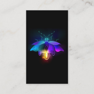 Neon Firefly on black Business Card