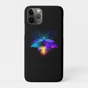 Neon Firefly on black iPhone 11 Pro Case