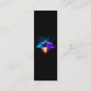 Neon Firefly on black Loyalty Card