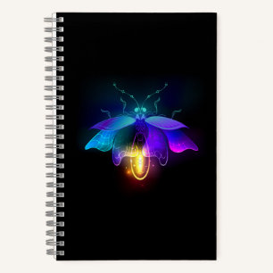 Neon Firefly on black Notebook