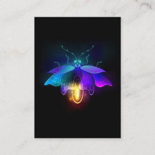 Neon Firefly on black Referral Card