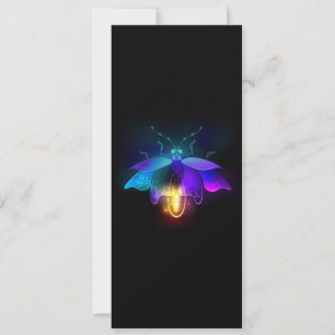Neon Firefly on black Save The Date