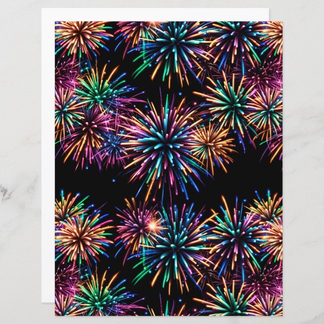Neon Fireworks (Front/Back)