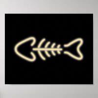 Neon Fish Bones