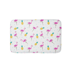 Neon Flamingos 2 Bath Mat