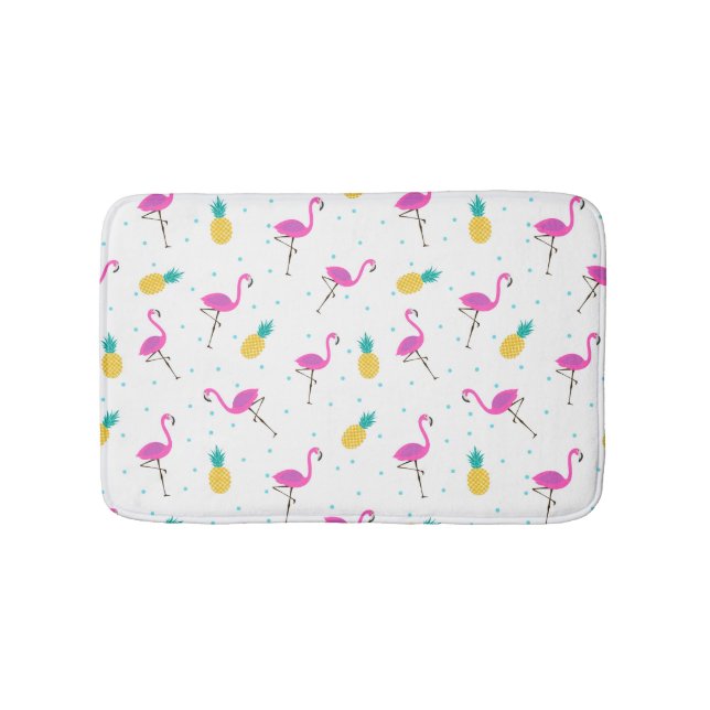 Neon Flamingos 2 Bath Mat (Front)