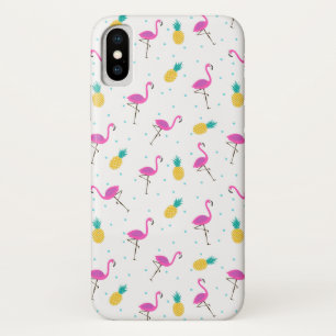 Neon Flamingos 2 iPhone X Case