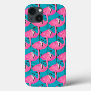 Neon Flamingos iPhone 13 Case