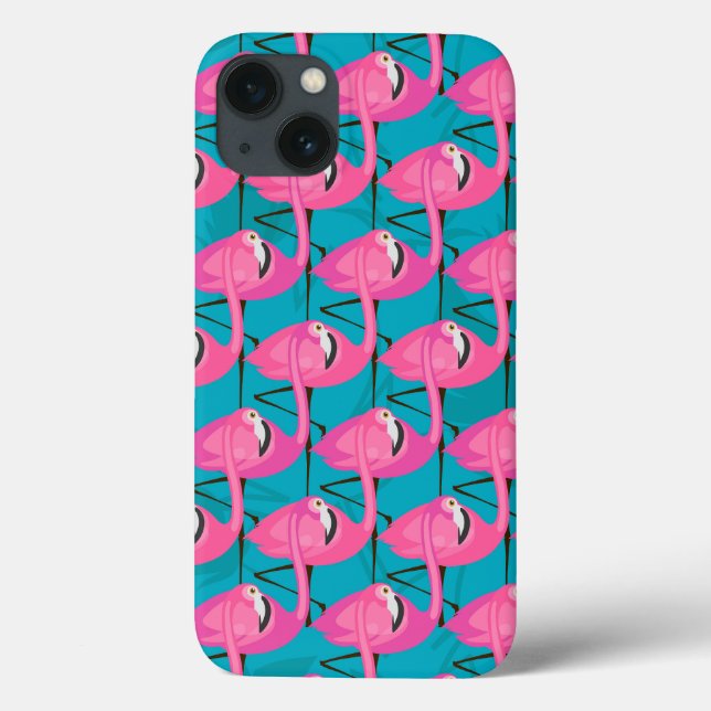 Neon Flamingos Case-Mate iPhone Case (Back)