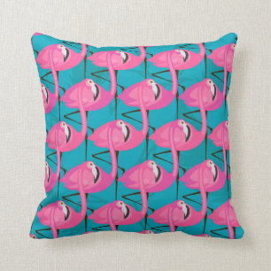 Neon Flamingos Cushion