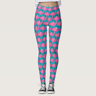 Neon Flamingos Leggings