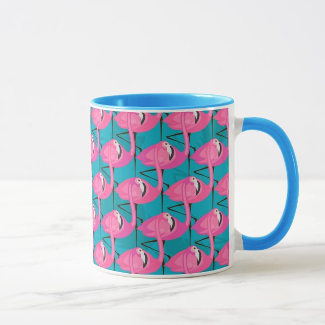 Neon Flamingos Mug (Right)