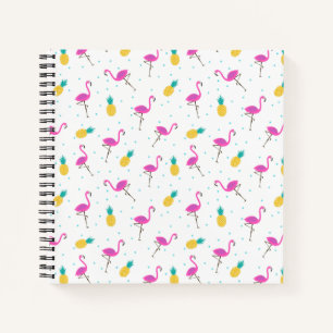Neon Flamingos Notebook