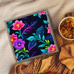 Neon Floral Dream Photo Print