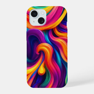 Neon flow. iPhone 15 case