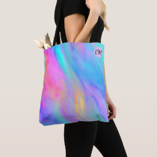 Neon Flow Personalised Tote Bag