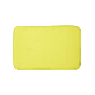 neon Fluorescent yellow lemon bright colour Bath Mat