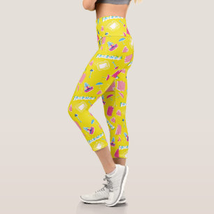 Neon FRIENDS™ Icon Pattern Capri Leggings