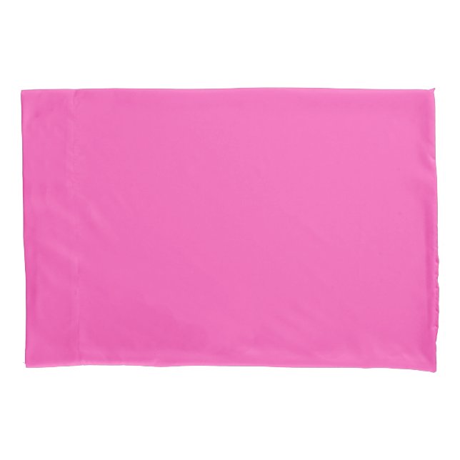 Neon Fuchsia Single Standard Pillowcase (Front)