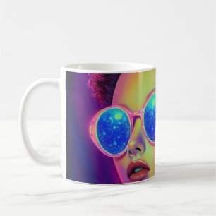 Neon Galaxy Glamour  Coffee Mug