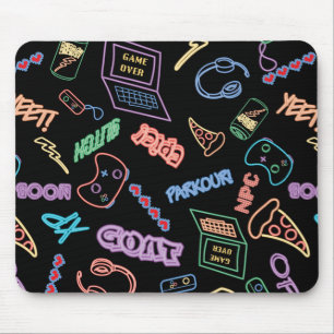 Neon Gamer Mouse Pad