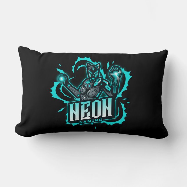 Neon Gaming  Lumbar Cushion (Front)