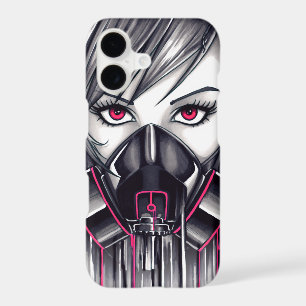 Neon Gas Mask Girl