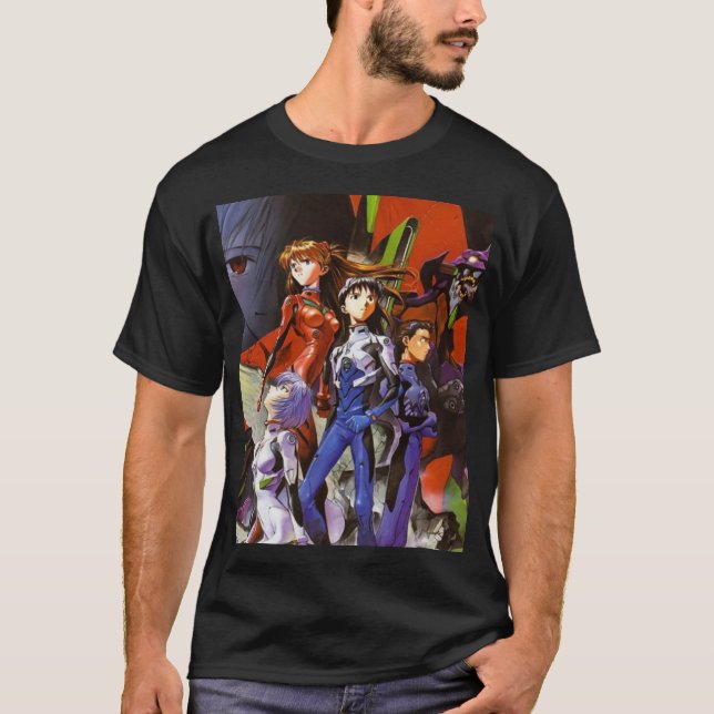 Neon Genesis Evangelion ANIME MANGA CARTOON MEME T-Shirt (Front)