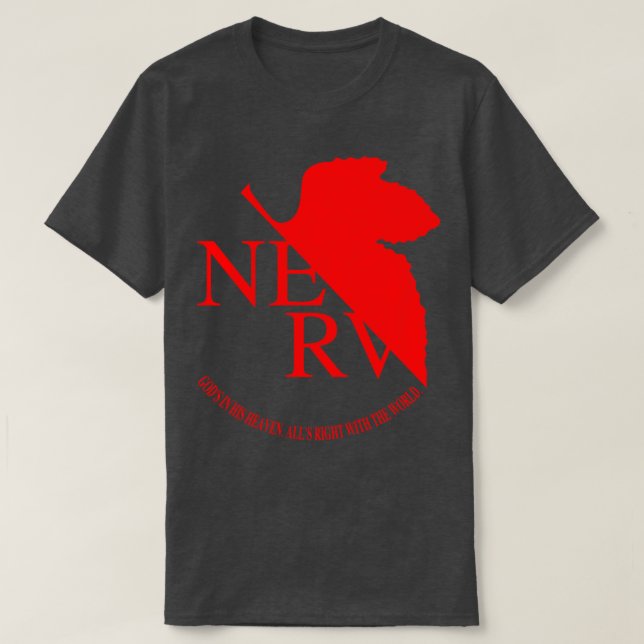 Neon Genesis Evangelion NERVE Logo T-Shirt (Design Front)