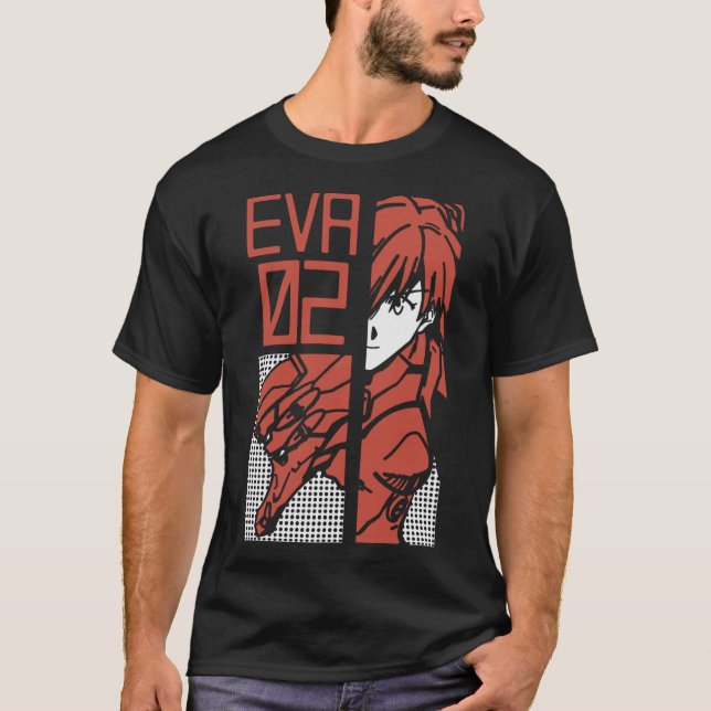 neon genesis evangelion retro vintage 9ygis T-Shirt (Front)