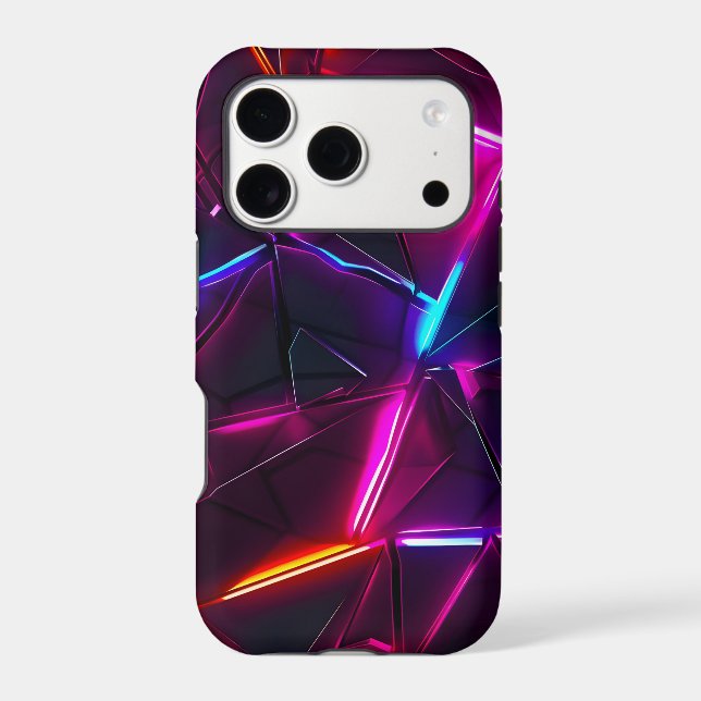 Neon Geometric Abstract Futuristic Cyberpunk (Back)