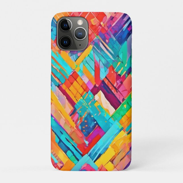 Neon Geometric Dreamscape Case-Mate iPhone Case (Back)