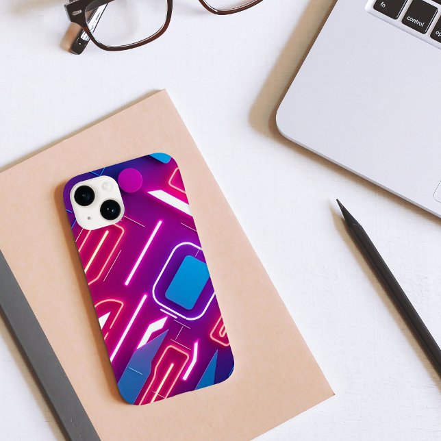 Neon Geometric Glow Case-Mate iPhone Case (Creator Uploaded)